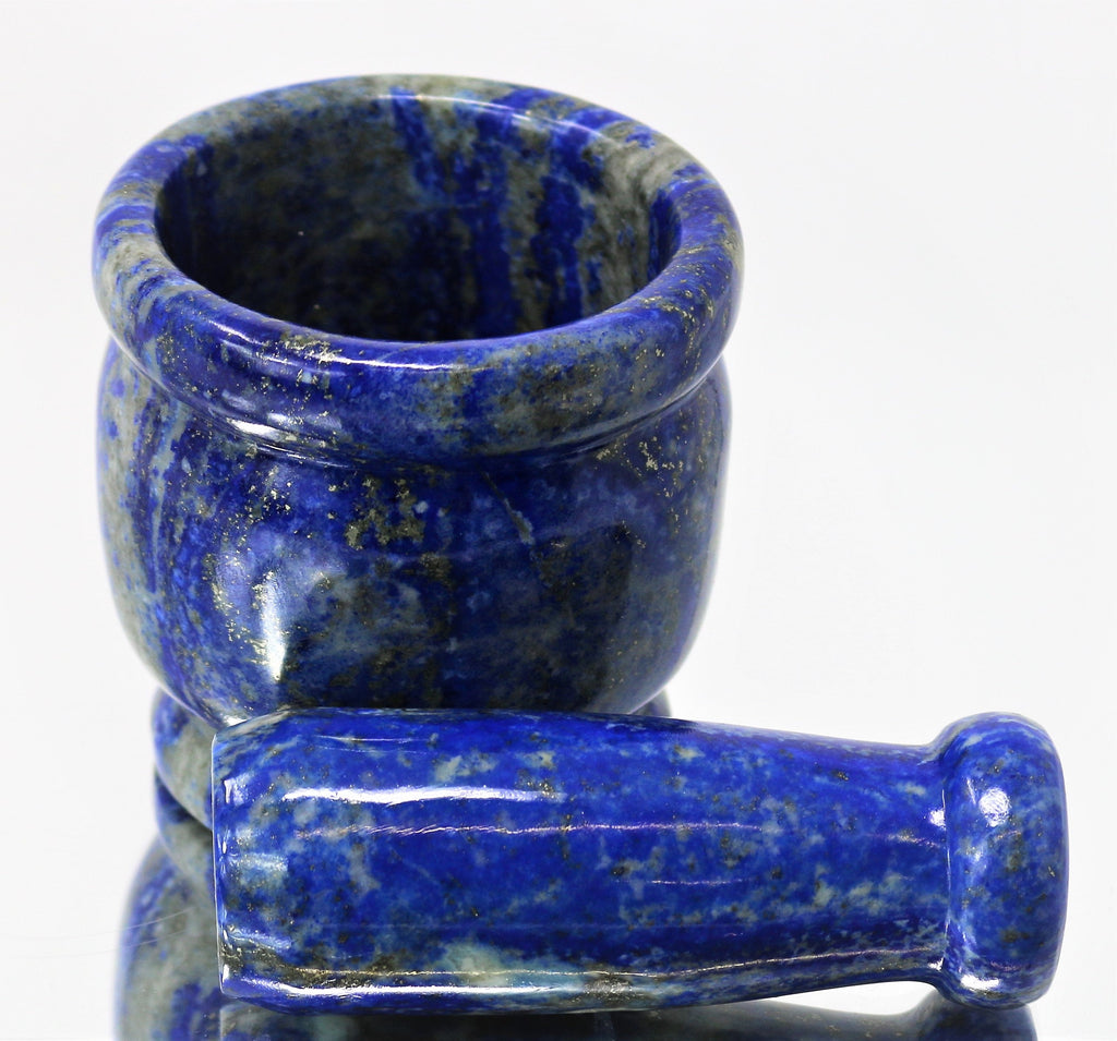 Lapis Lazuli Pestle and Mortar - 7x7x6cm