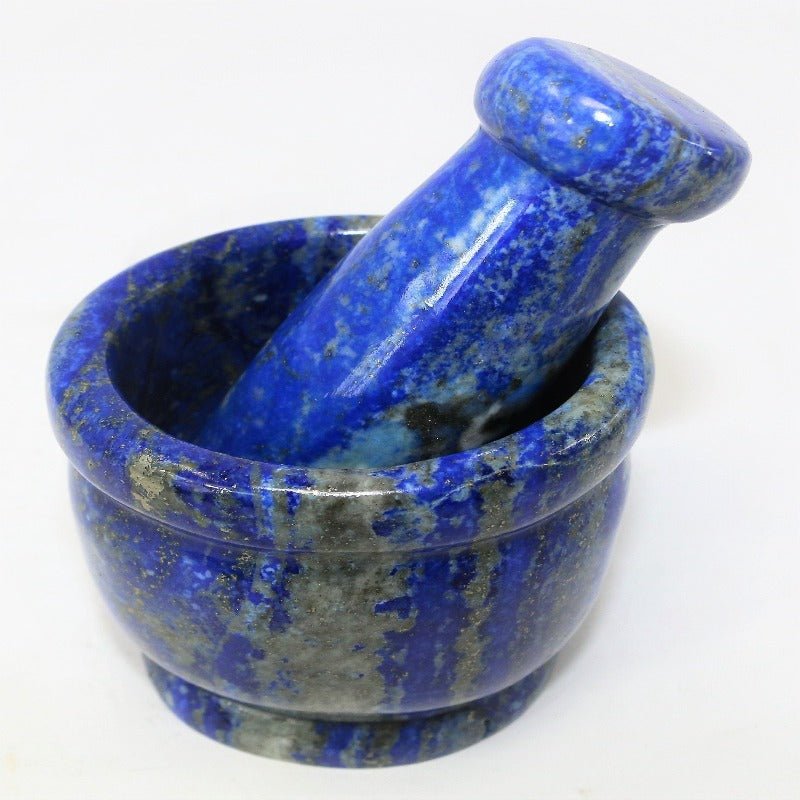 Lapis Lazuli Pestle and Mortar - 7x7x6cm