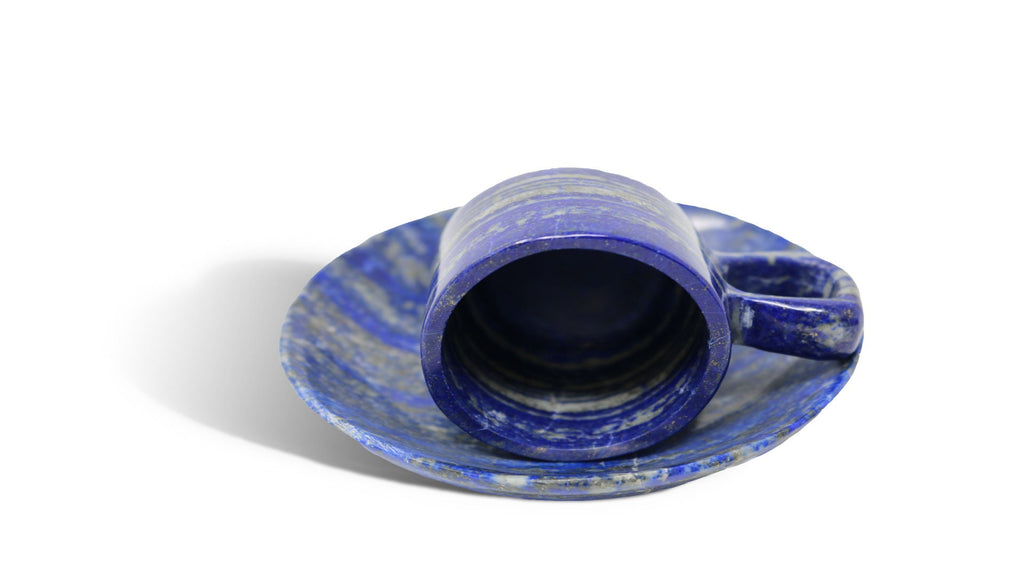 Lapis Lazuli Cup & Saucer- 6x6x1cm