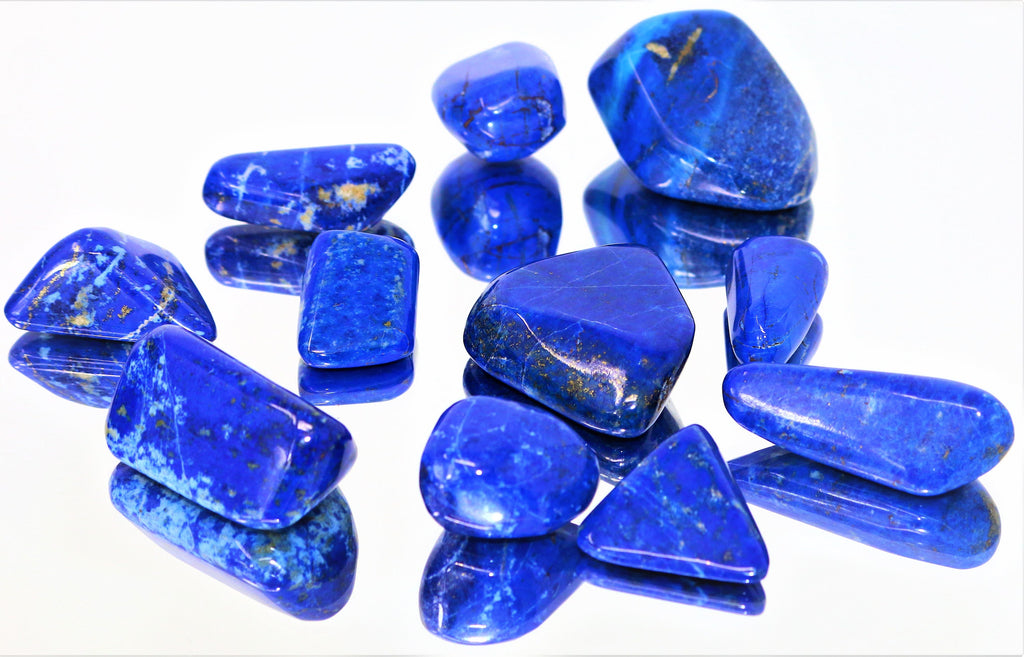 Royal Blue Lapis Lazuli Tumbled Stone - AAA 30mm