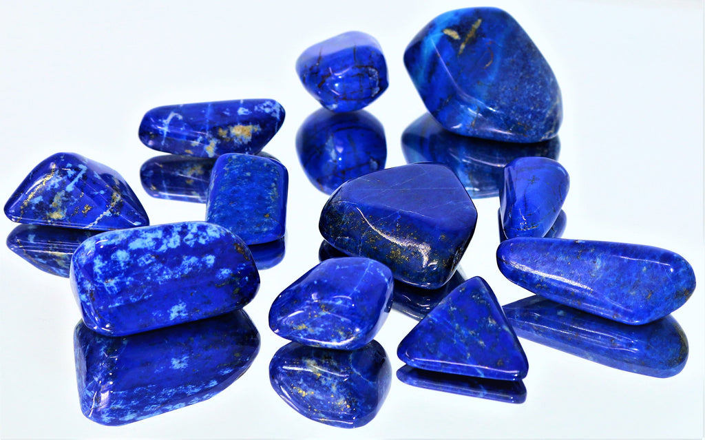Medium Madani Lapis Lazuli Tumbled Stone - AAA Quality Natural Lapis Stone 25-30mm