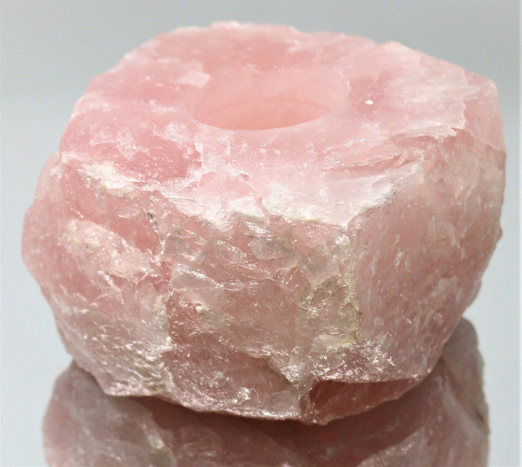 Rose Quartz Tealight - A perfect natural tealight