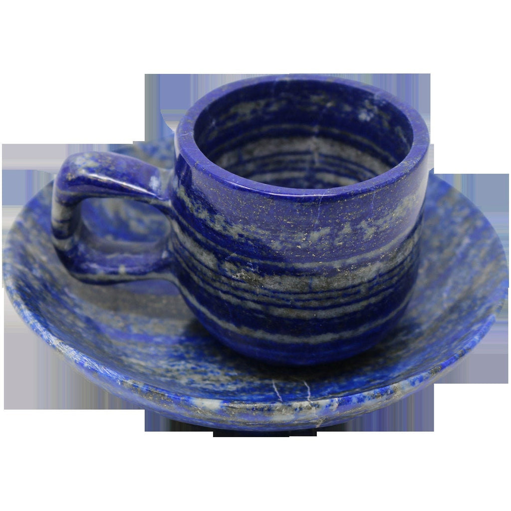 Lapis Lazuli Cup & Saucer- 6x6x1cm