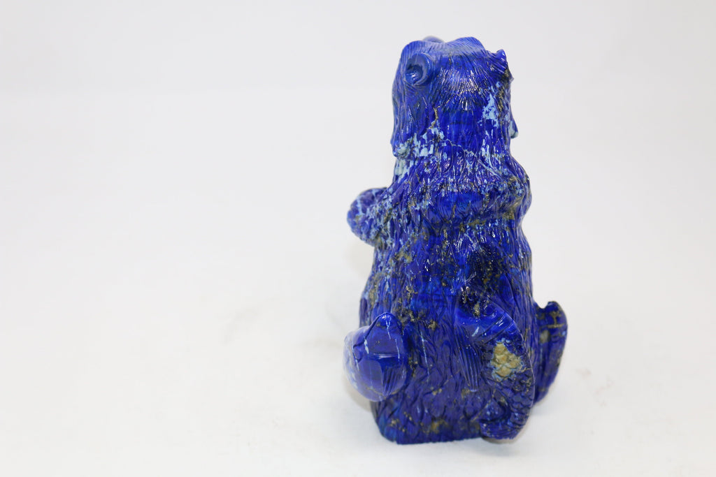 Hand carved and Polished Lapis Lazuli Bear - 17x10x7cm (1750g)