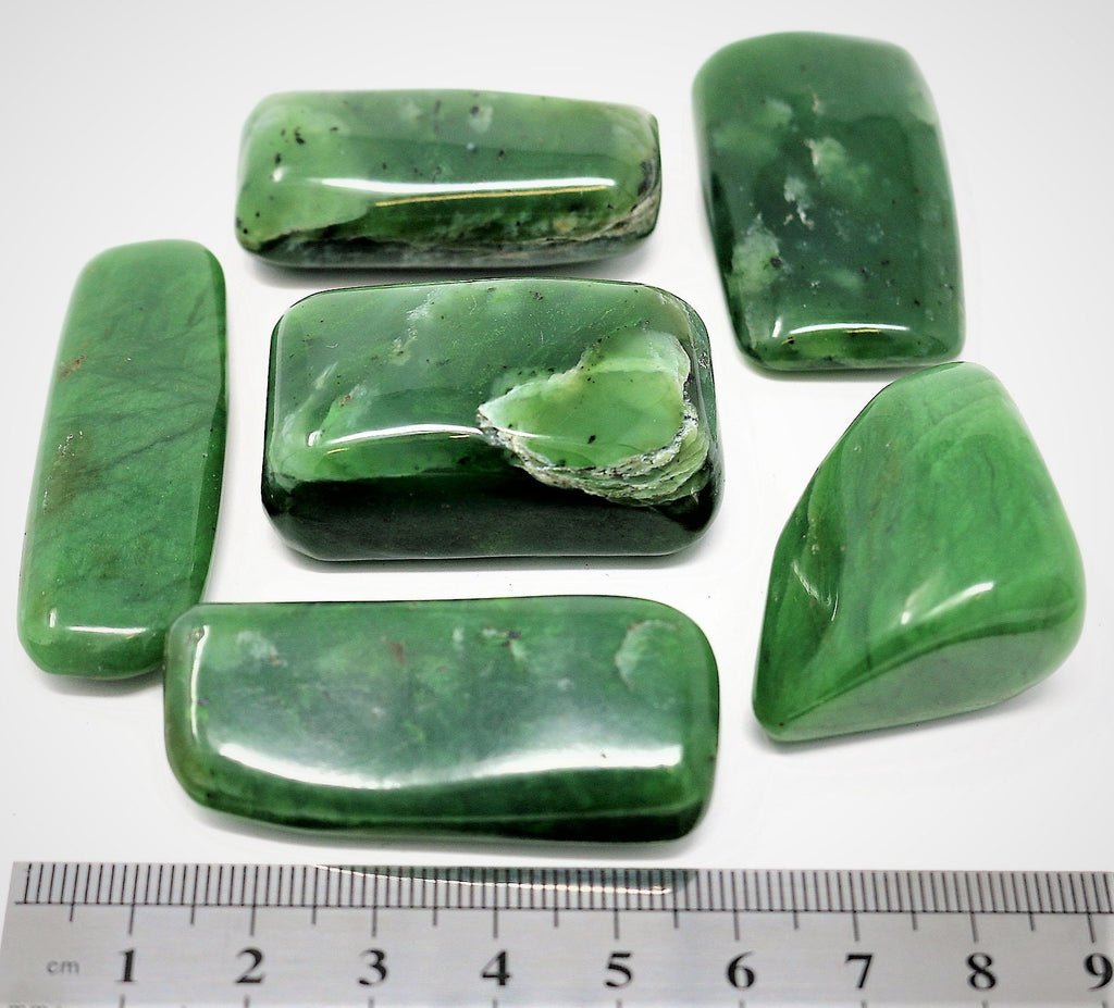 Nephrite Jade Tumblestone - (20-40mm)