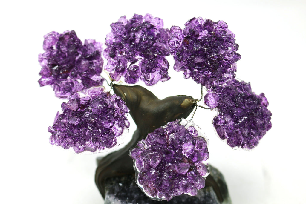 48HR PRIME DELIVERY!!! Small Amethyst Tree on Amethyst Base (6 Branches)