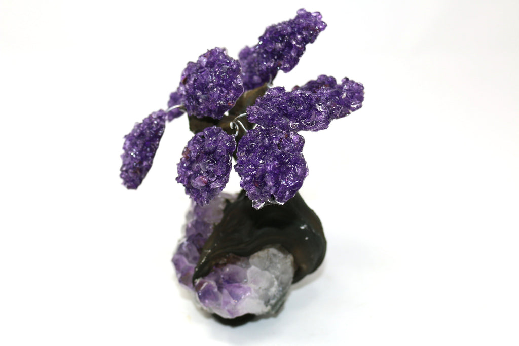 48HR PRIME DELIVERY!!! Medium Amethyst Tree on Amethyst Base (Bonsai Tree)