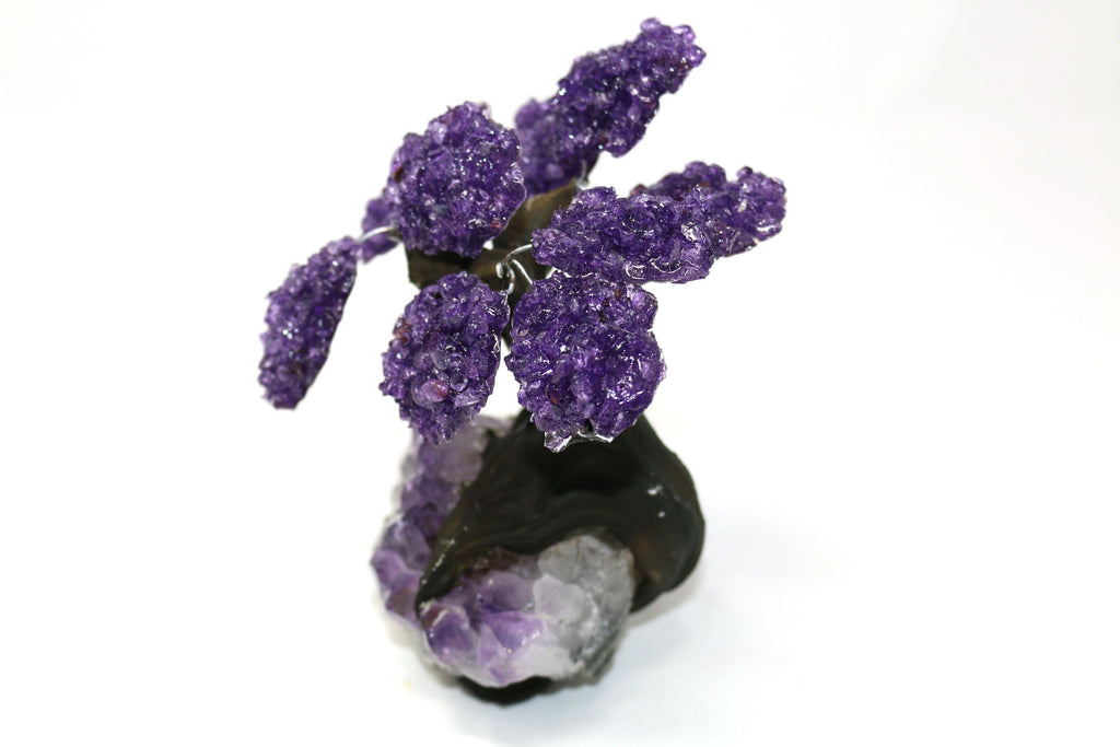 48HR PRIME DELIVERY!!! FREE*****Medium Amethyst Tree on Amethyst Base (Bonsai Tree)