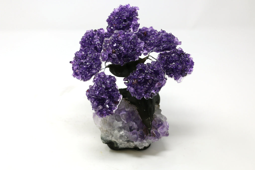 48HR PRIME DELIVERY!!! Medium Amethyst Tree on Amethyst Base (Bonsai Tree)