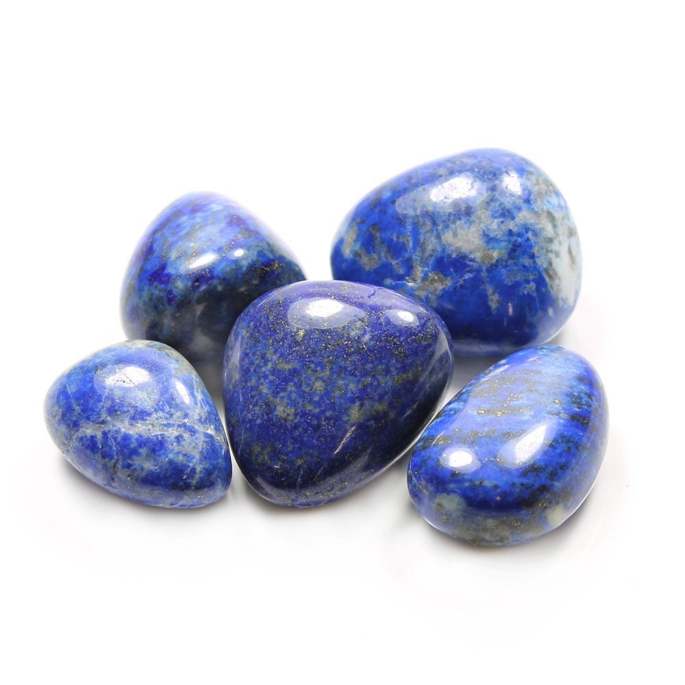 Lapis Lazuli Tumbled Stone - AA Quality 20-30mm Pack of 5