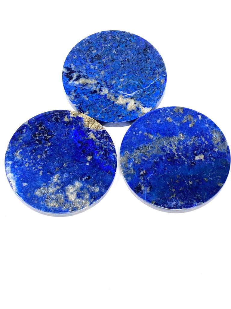 3pc Blue Jean  Lapis Lazuli Coasters with Octagon Shaped Marble coaster holder