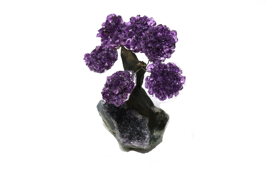 48HR PRIME DELIVERY!!! Small Amethyst Tree on Amethyst Base (6 Branches)