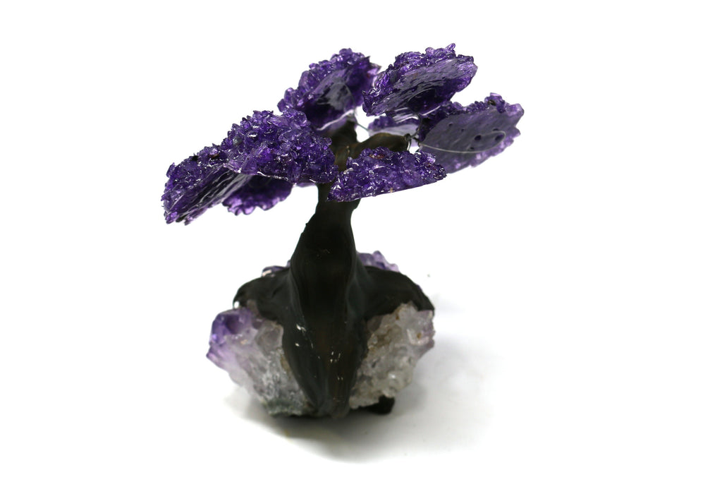 48HR PRIME DELIVERY!!! FREE*****Medium Amethyst Tree on Amethyst Base (Bonsai Tree)