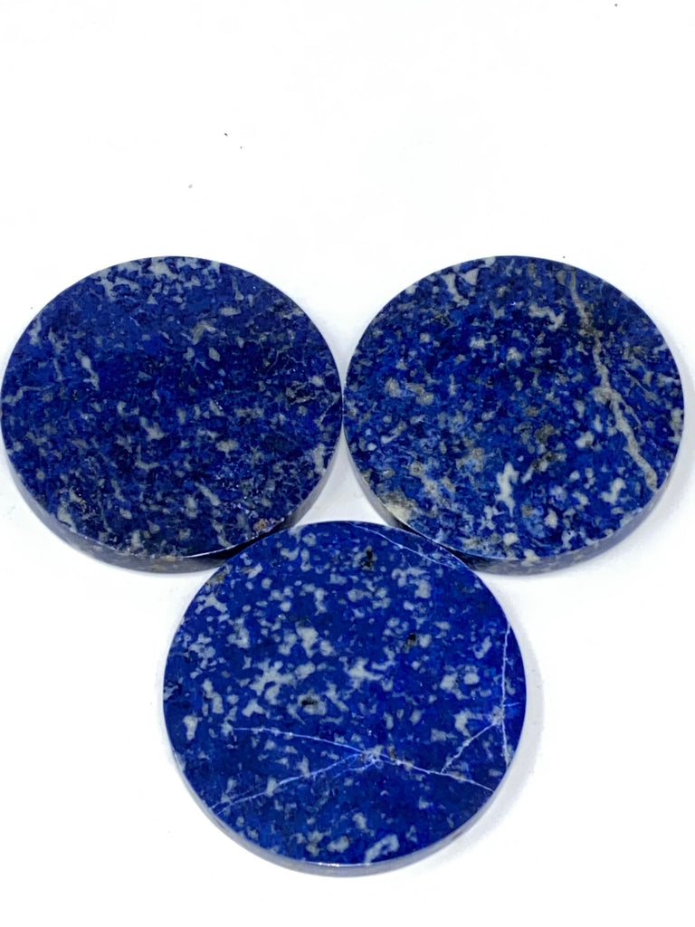3pc Blue Jean  Lapis Lazuli Coasters with Square Shaped Marble coaster holder