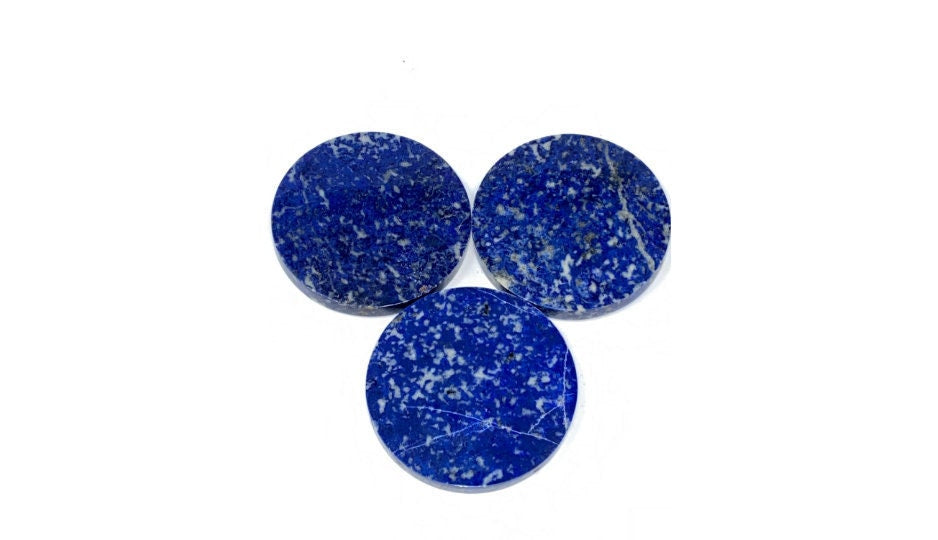 1pc Blue Jean Lapis Lazuli Disc