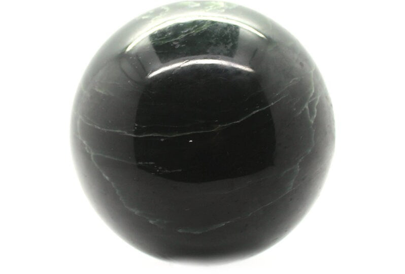 Dark green Nephrite Jade Sphere 130mm 2.6KG