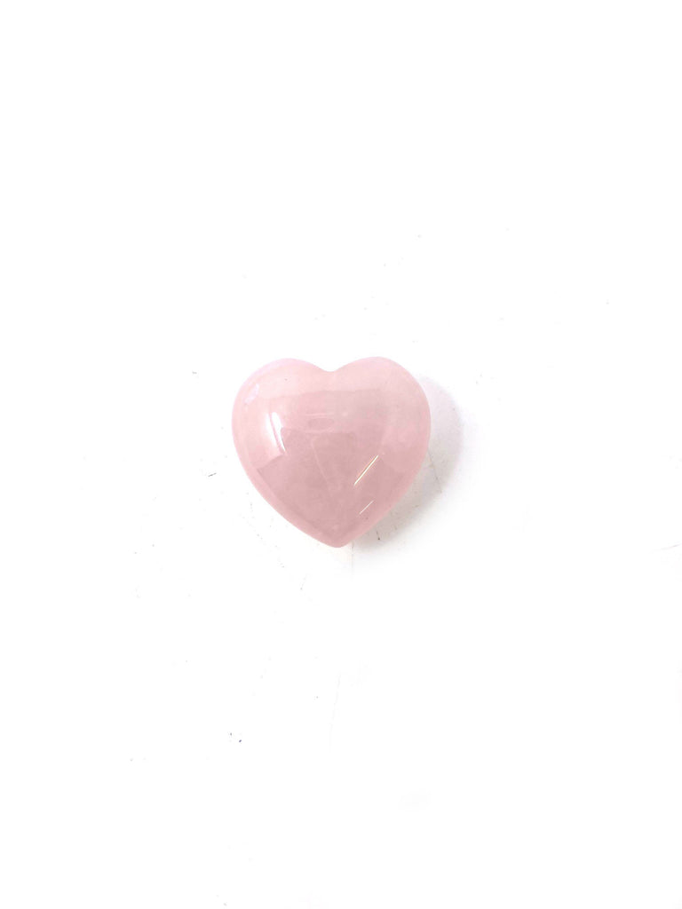 10 Wedding Favours Rose Quartz Heart 2.5cm