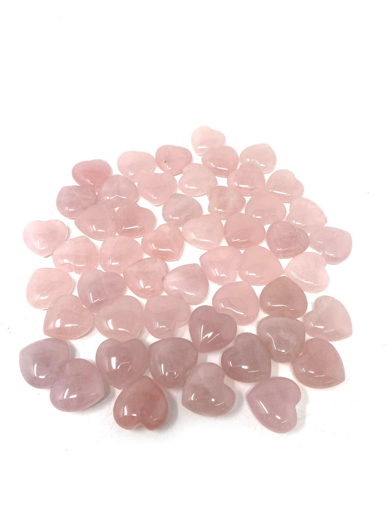 Rose Quartz Puffy Heart