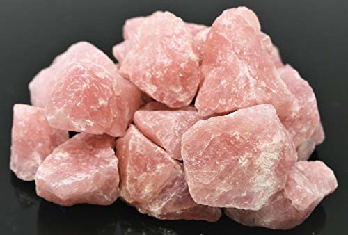 1KG of Large Rose Quartz Rough Chunks 48HR PRIME DELIVERY!!!