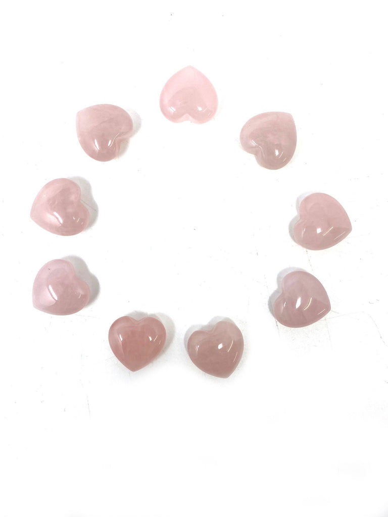 Rose Quartz Puffy Heart