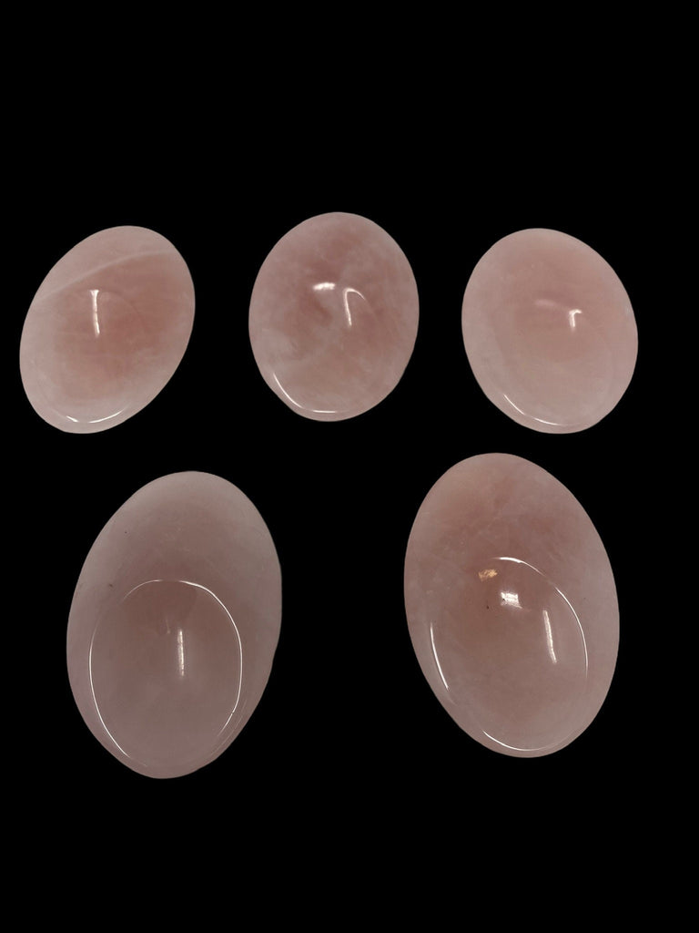 Rose Quartz Thumb stone 60mm