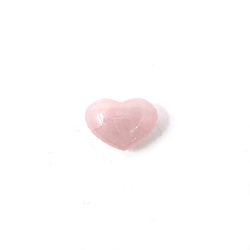 Rose Quartz Puffy Heart
