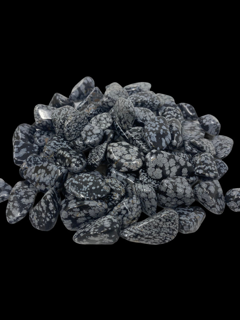 Snowflake Obsidian Tumblestone 20-30mm 1pc