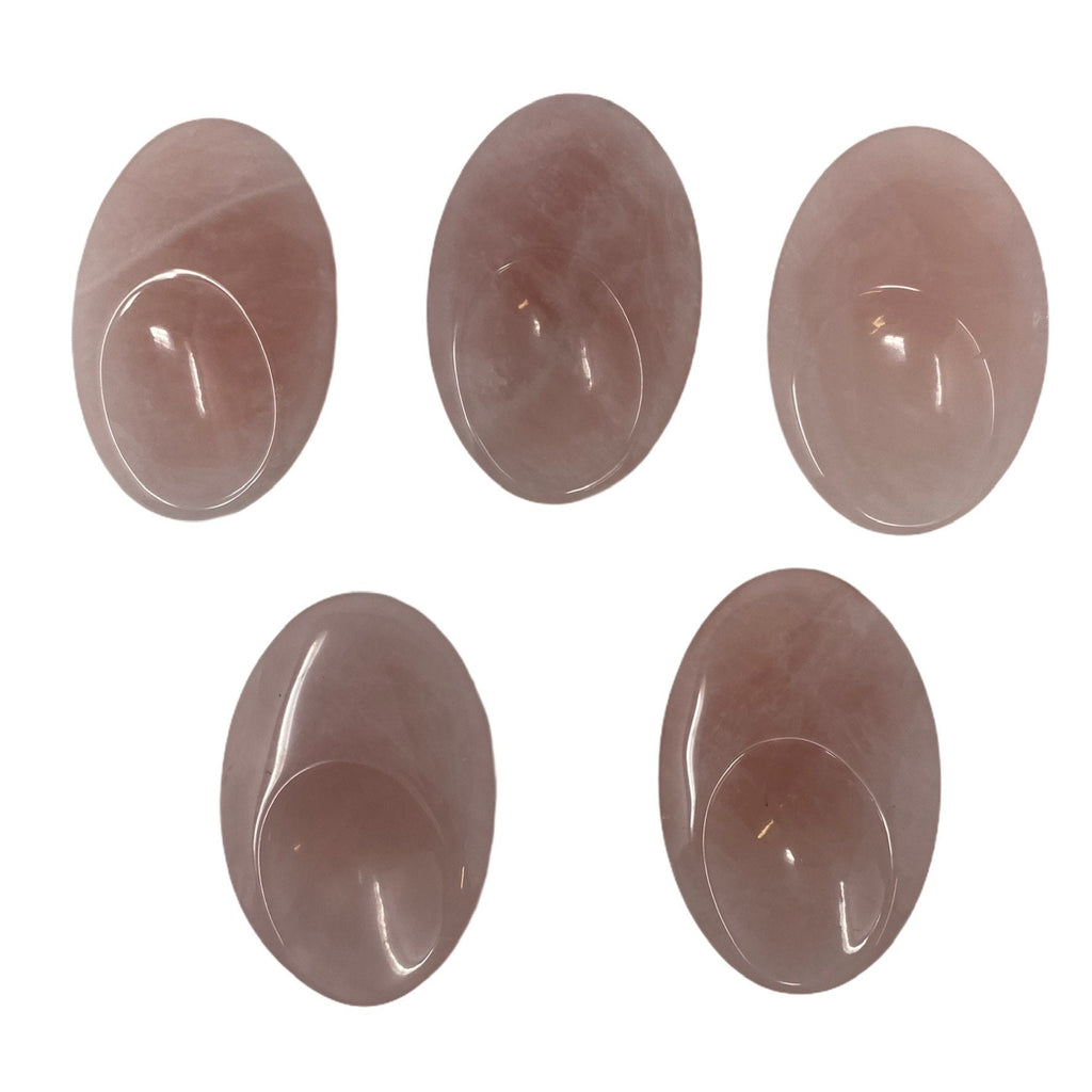 Rose Quartz Thumb stone 60mm