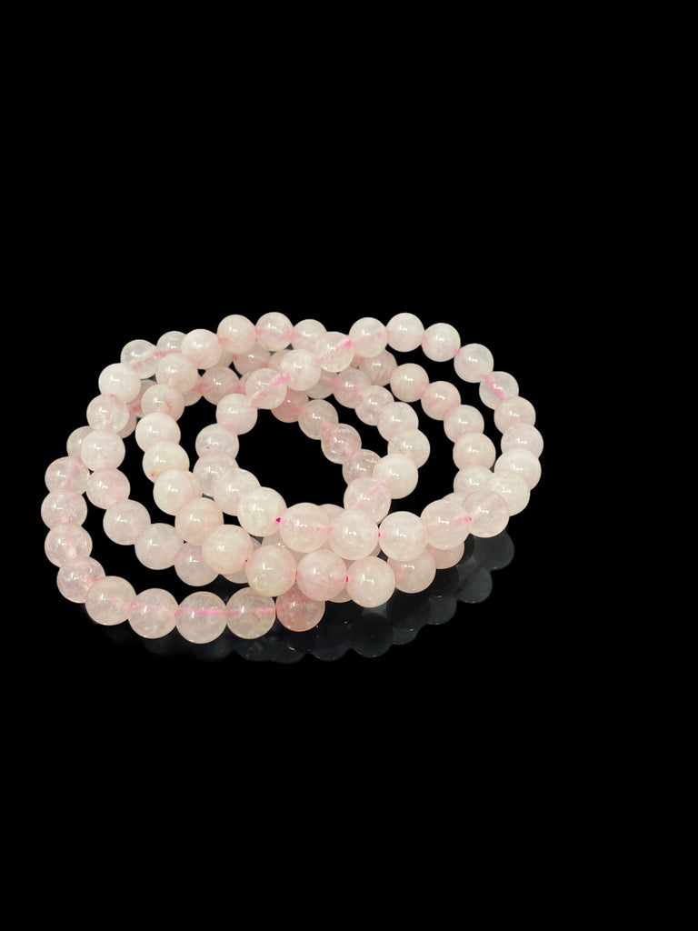 Rose Quartz Beaded Bracelets 6mm