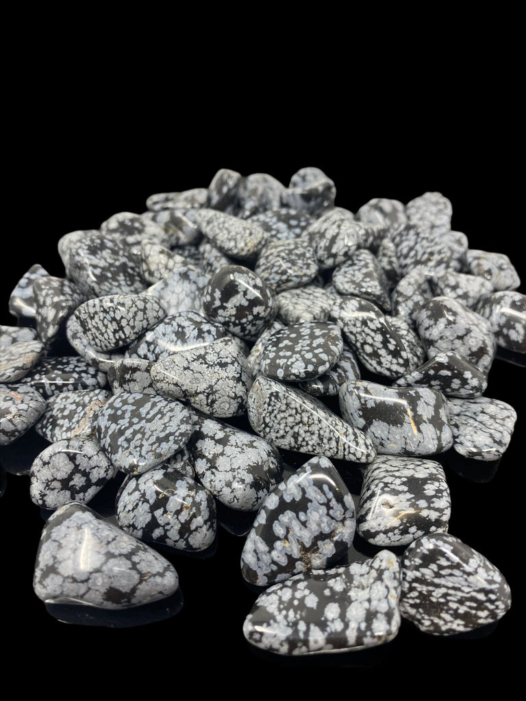 Snowflake Obsidian Tumblestone 20-30mm 1pc