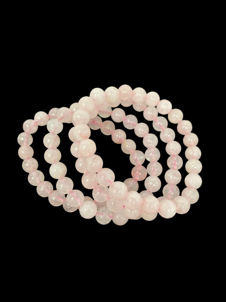 Rose Quartz Beaded Bracelets 6mm