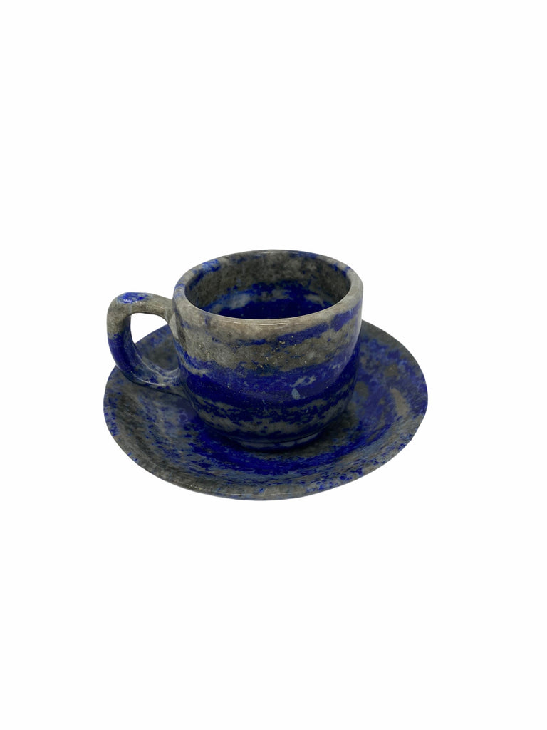 Lapis Lazuli Cup & Saucer- 5.2 x 5.2 x 1cm