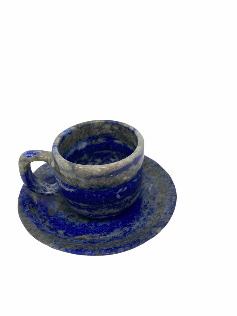Lapis Lazuli Cup & Saucer- 5.2 x 5.2 x 1cm