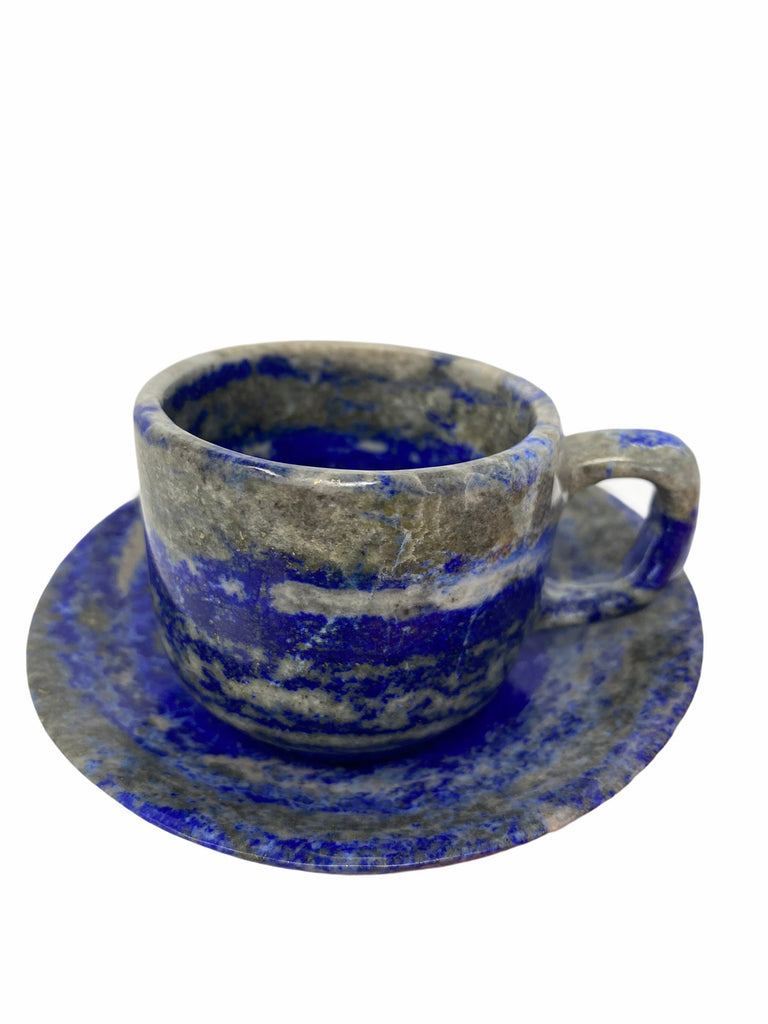 Lapis Lazuli Cup & Saucer- 5.2 x 5.2 x 1cm