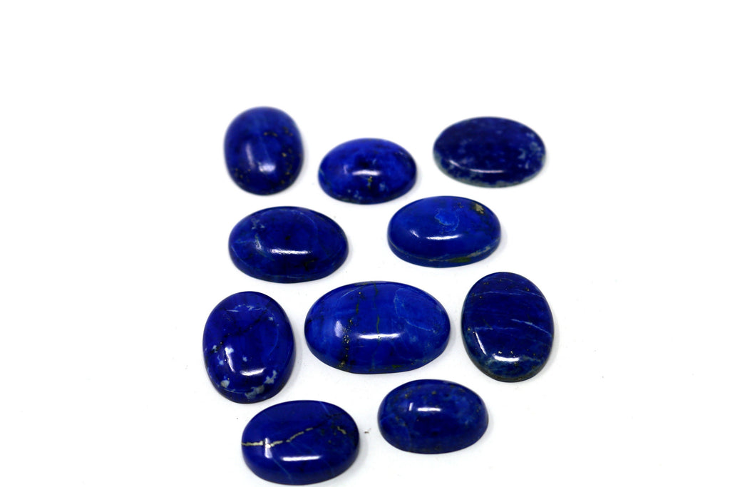Royal Blue Oval Shaped Lapis Lazuli Cabochon AAA 5grams