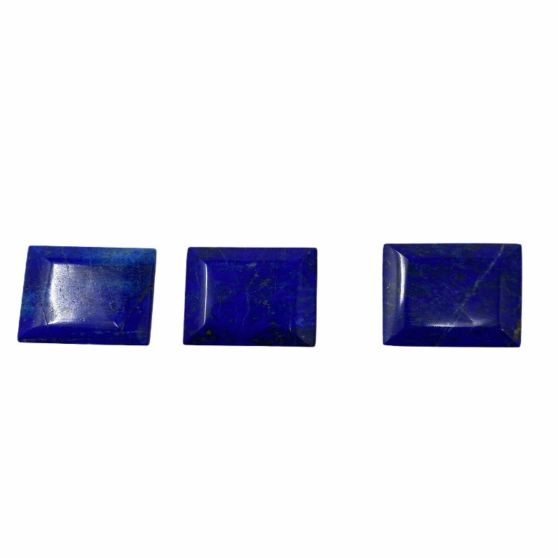 Royal Blue Square Shaped Lapis Lazuli Cabochon AAA 15 grams