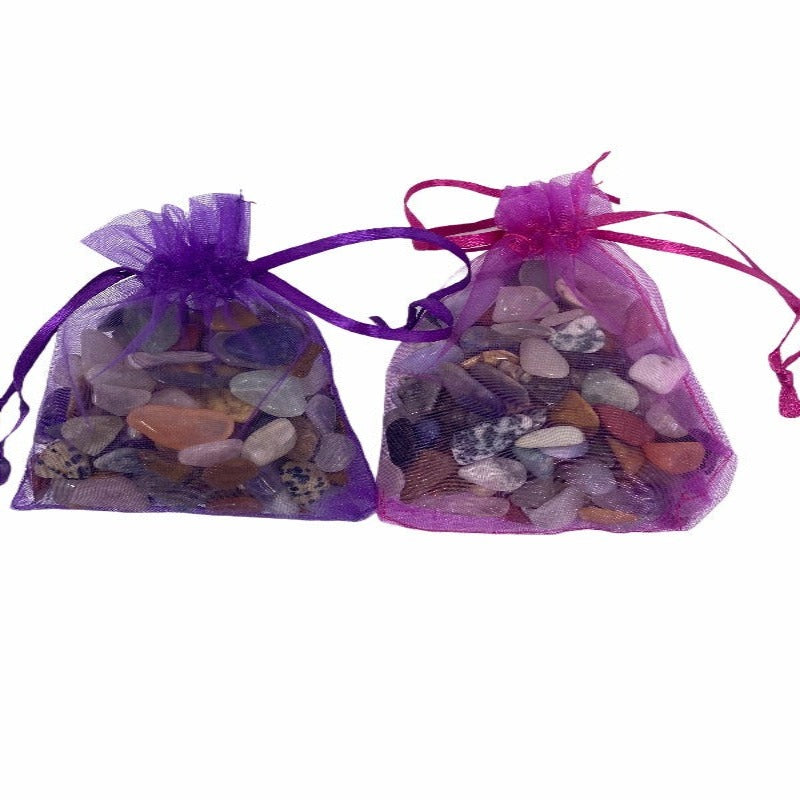 2x xsmall Mixed Tumblestone Bag 200 gram total