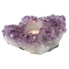 Amethyst  Gemstone Tea Light