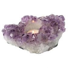 Amethyst  Gemstone Tea Light Free UK  Delivery*