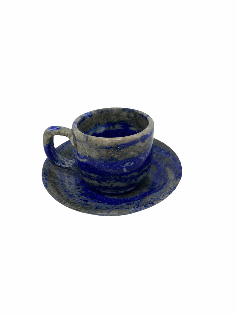 Lapis Lazuli Cup & Saucer- 5.2 x 5.2 x 1cm