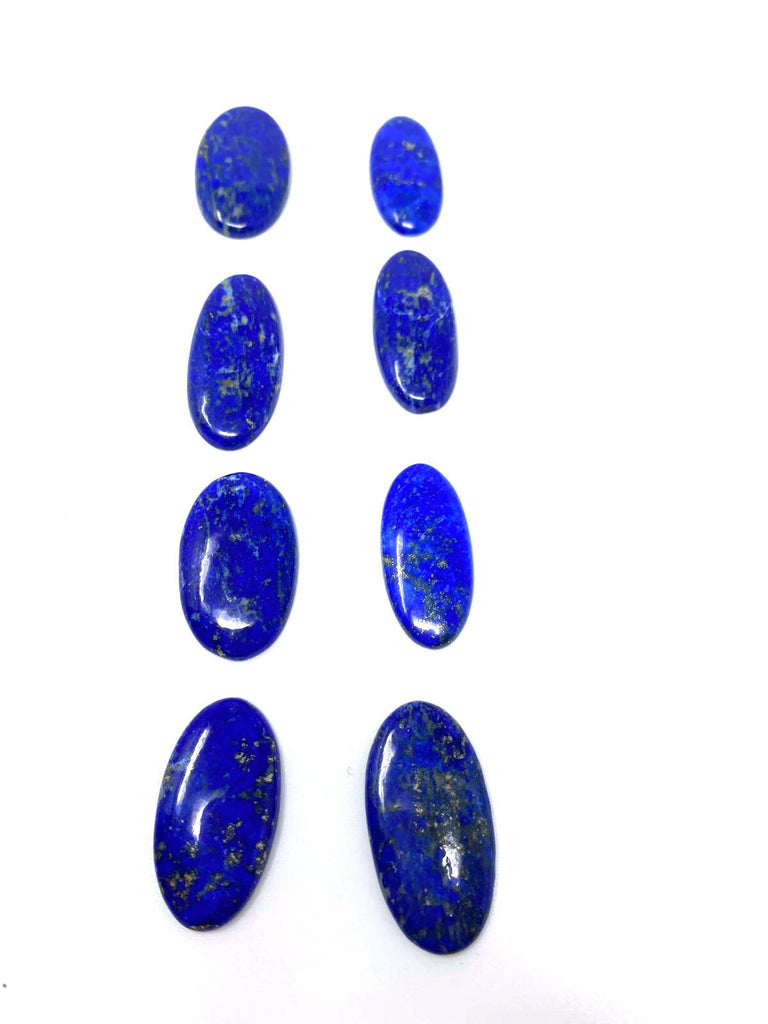 1x Royal Blue Oval Shaped Lapis Lazuli Cabochon AAA 38mm