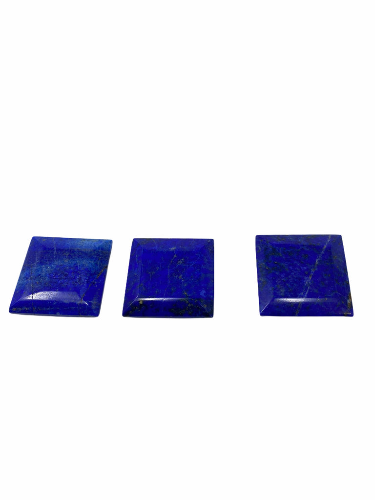 Royal Blue Square Shaped Lapis Lazuli Cabochon AAA 15 grams