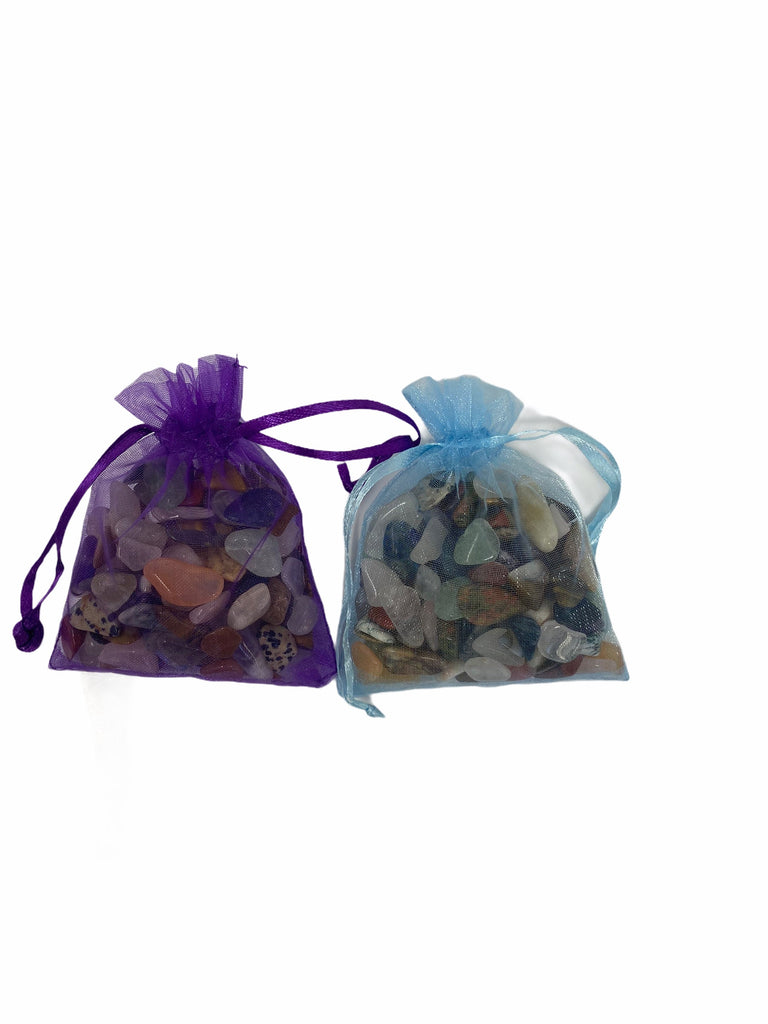 2x xsmall Mixed Tumblestone Bag 200 gram total