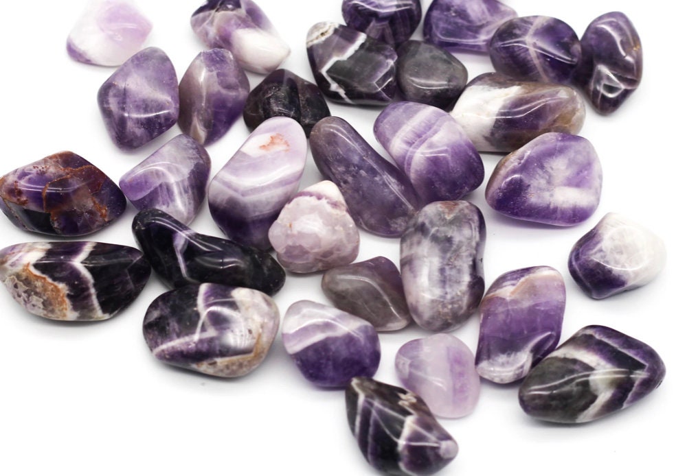 Banded Amethyst Tumblestone  20-30mm