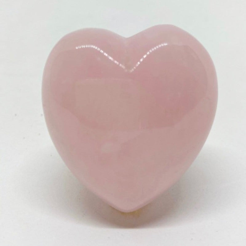 Rose Quartz Heart Medium Puffy 3cm