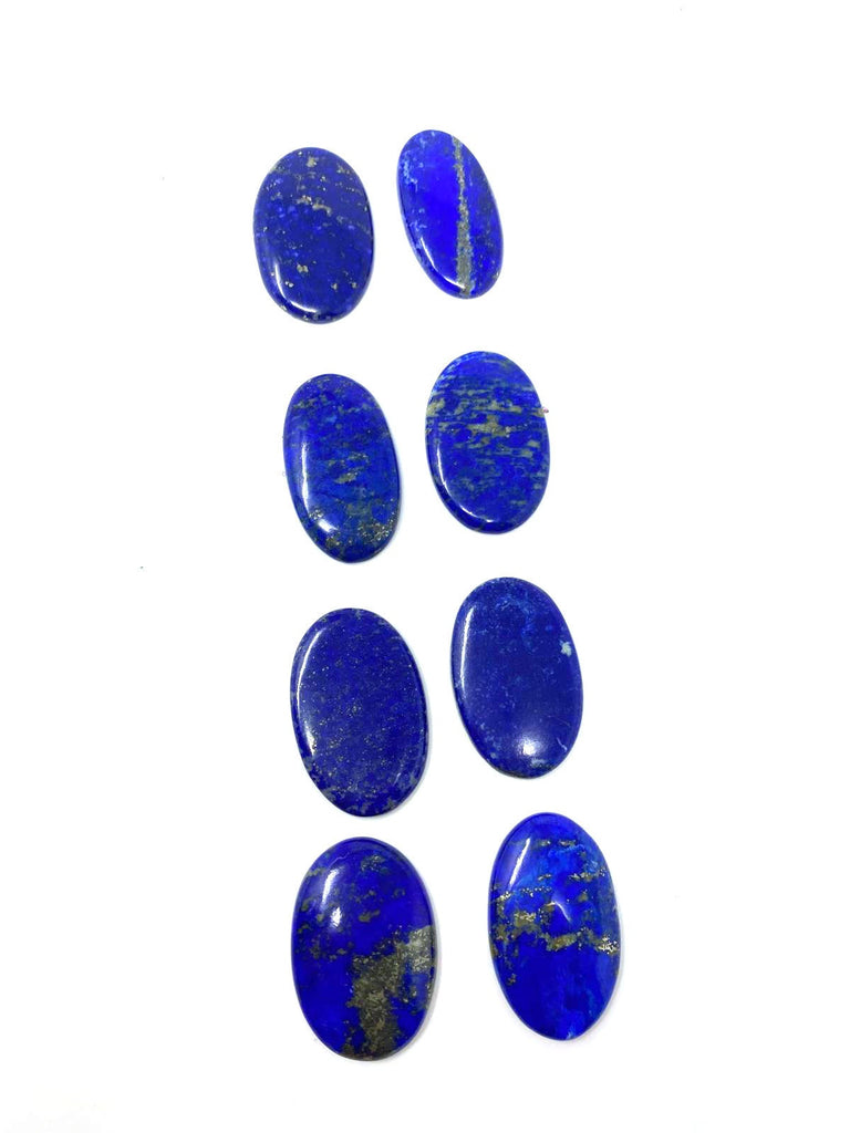 1x Royal Blue Oval Shaped Lapis Lazuli Cabochon AAA 43mm
