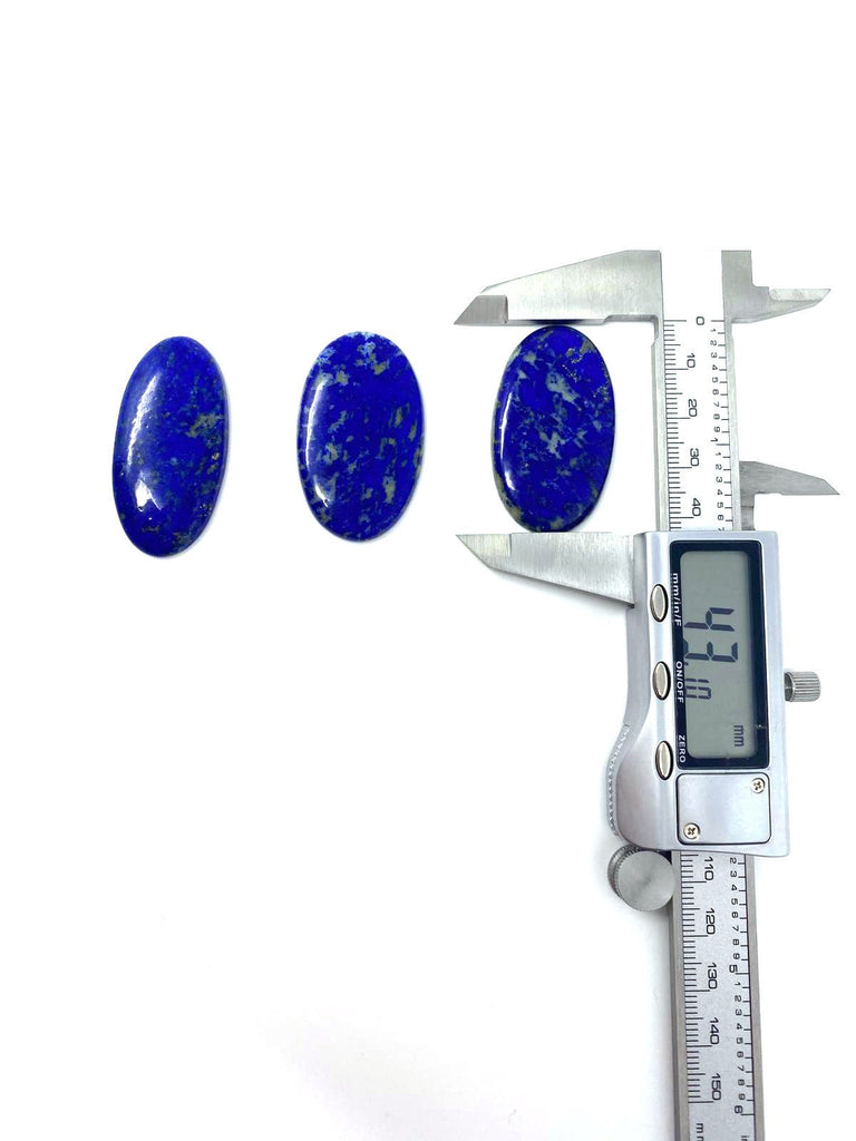 1x Royal Blue Oval Shaped Lapis Lazuli Cabochon AAA 43mm