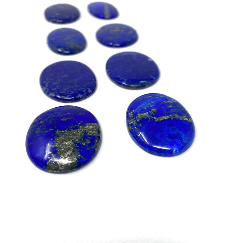 1x Royal Blue Oval Shaped Lapis Lazuli Cabochon AAA 43mm