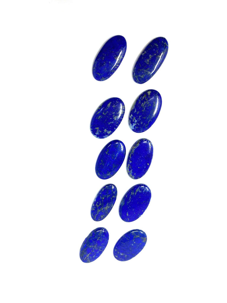 1x Royal Blue Oval Shaped Lapis Lazuli Cabochon AAA 40mm