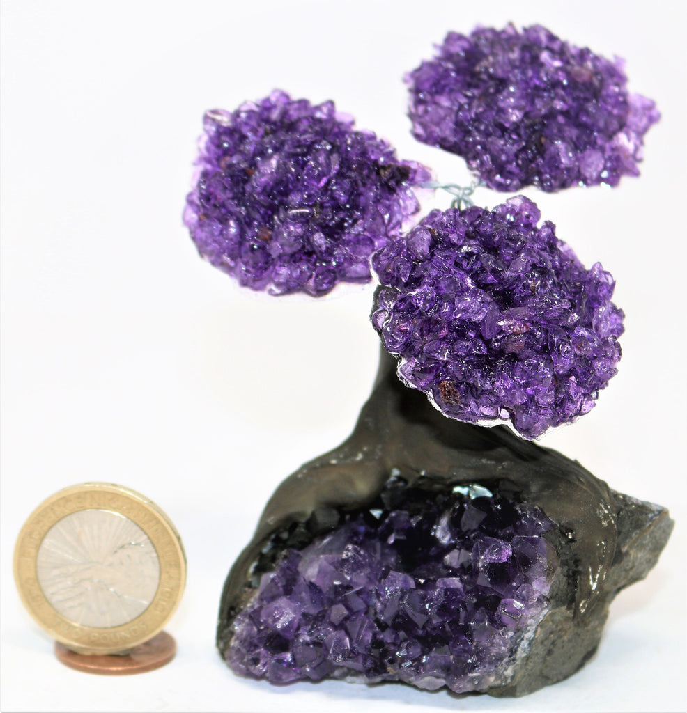 Medium Amethyst Clustered Gemstone Tree  (The Relaxation Tree)